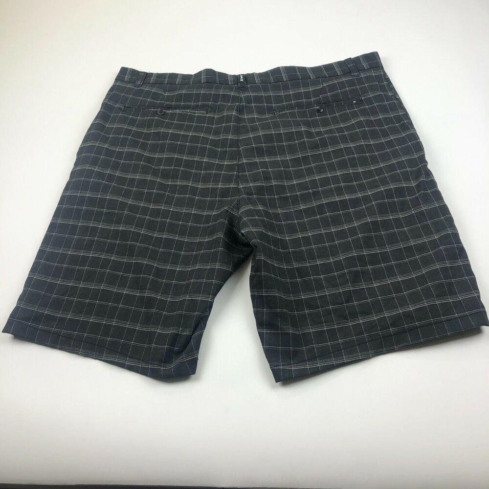Hurley 38 Dark Gray Mens (Actual 40W) Casual Flat Front Walking Shorts